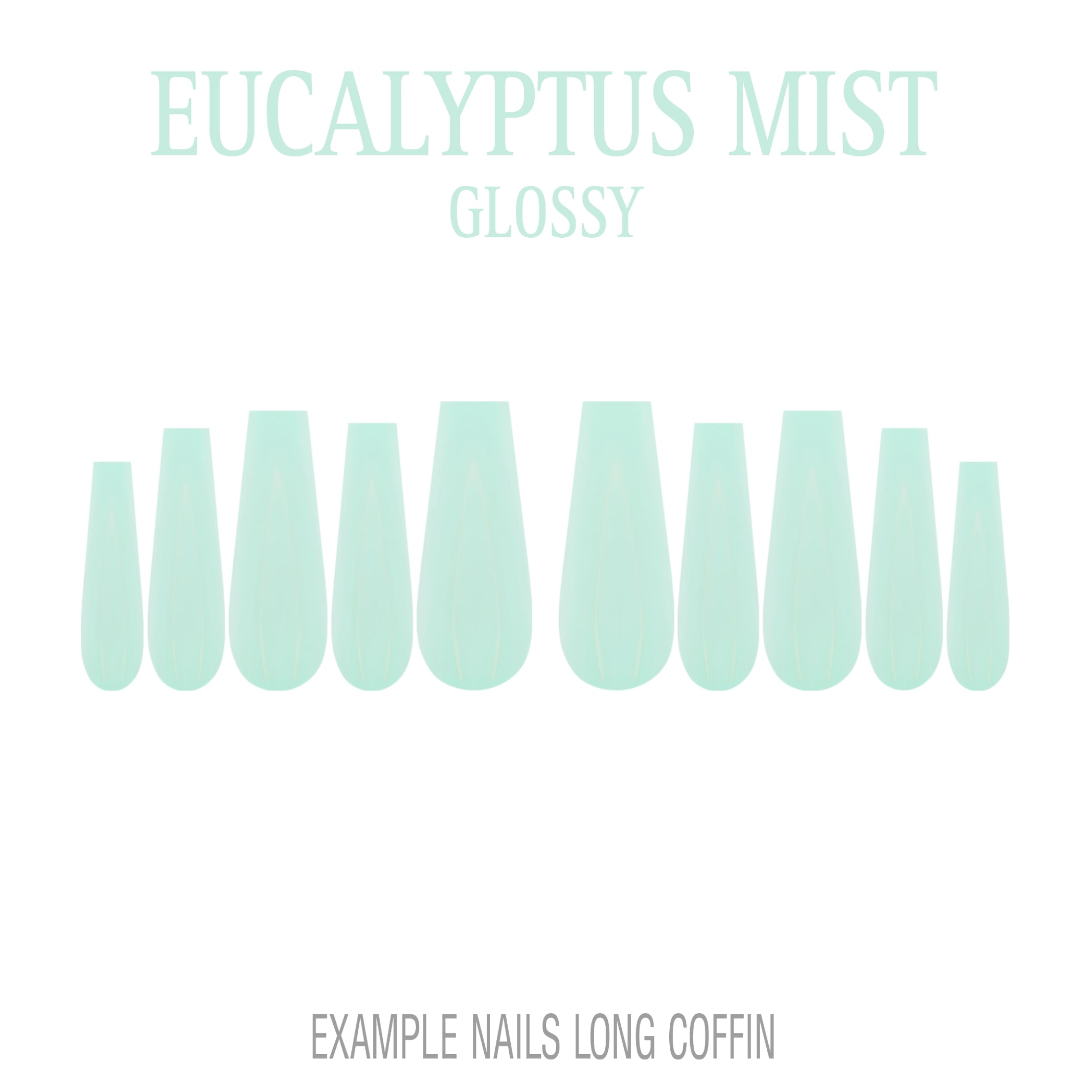 Eucalyptus Mist sage green press-on nails