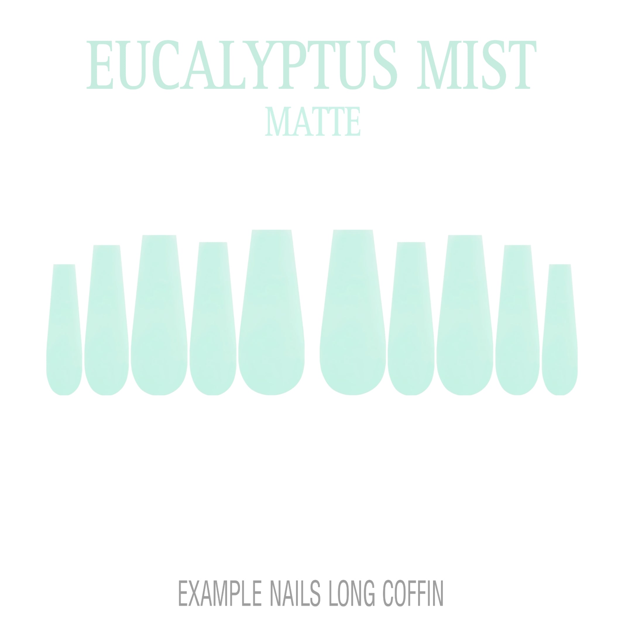 Eucalyptus Mist sage green press-on nails