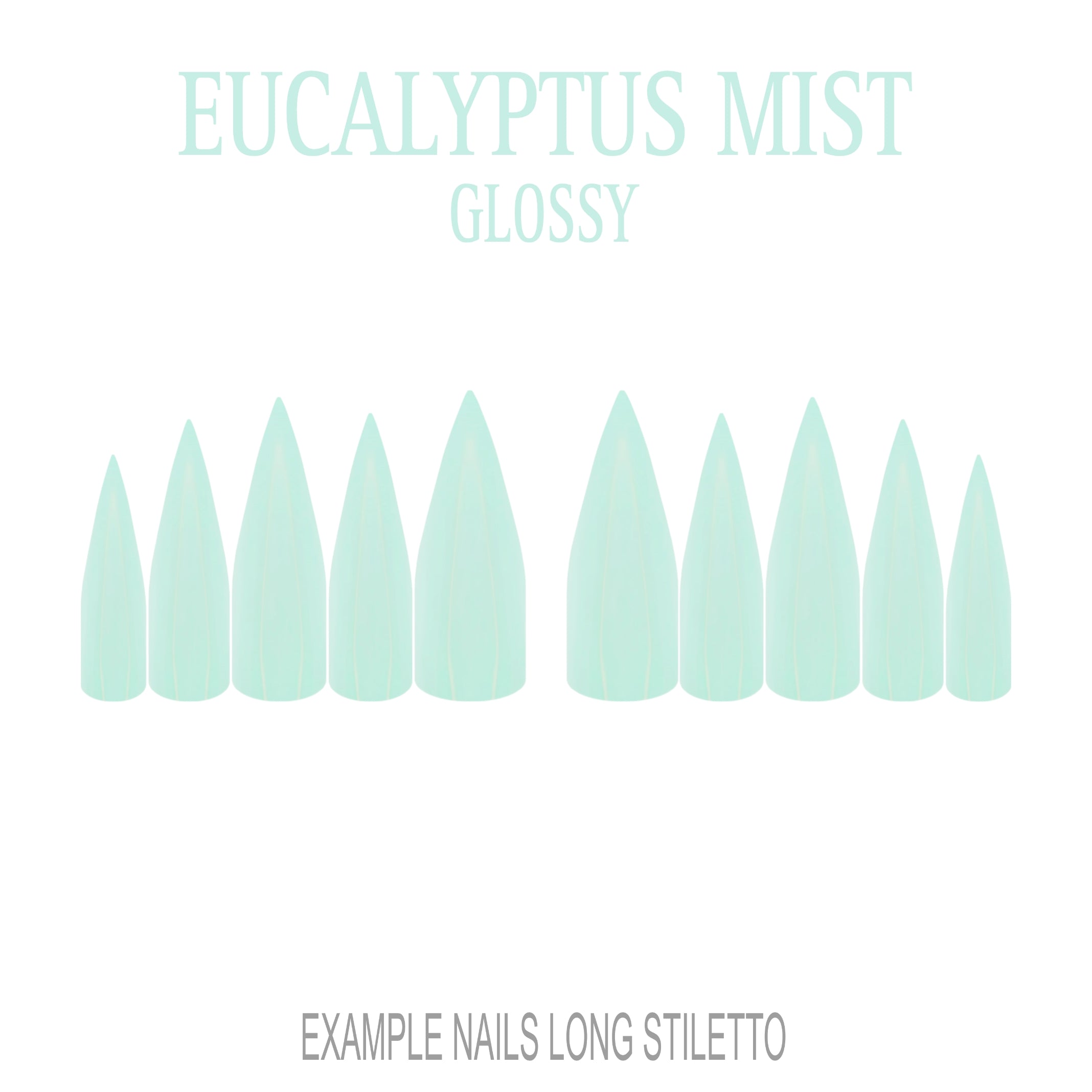 Eucalyptus Mist sage green press-on nails