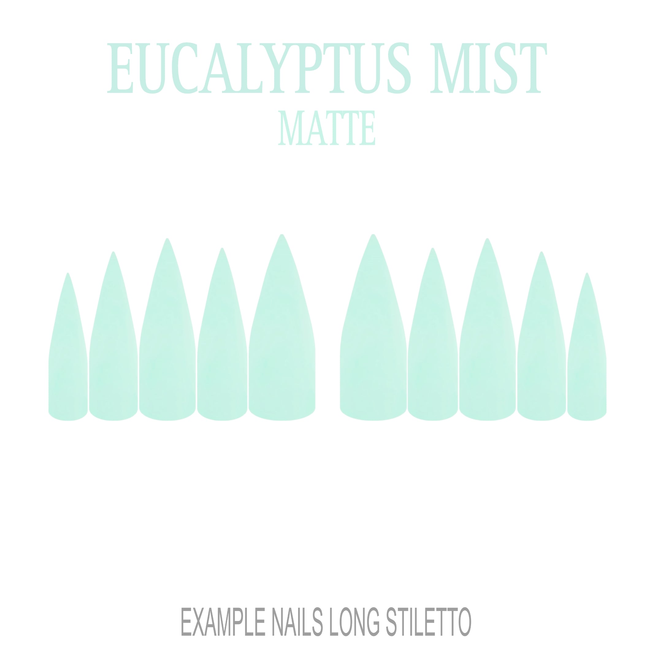 Eucalyptus Mist sage green press-on nails
