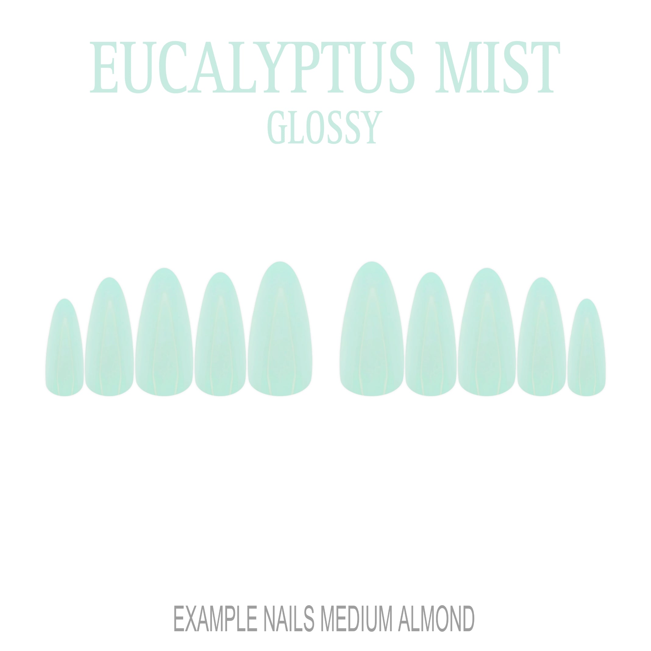 Eucalyptus Mist sage green press-on nails