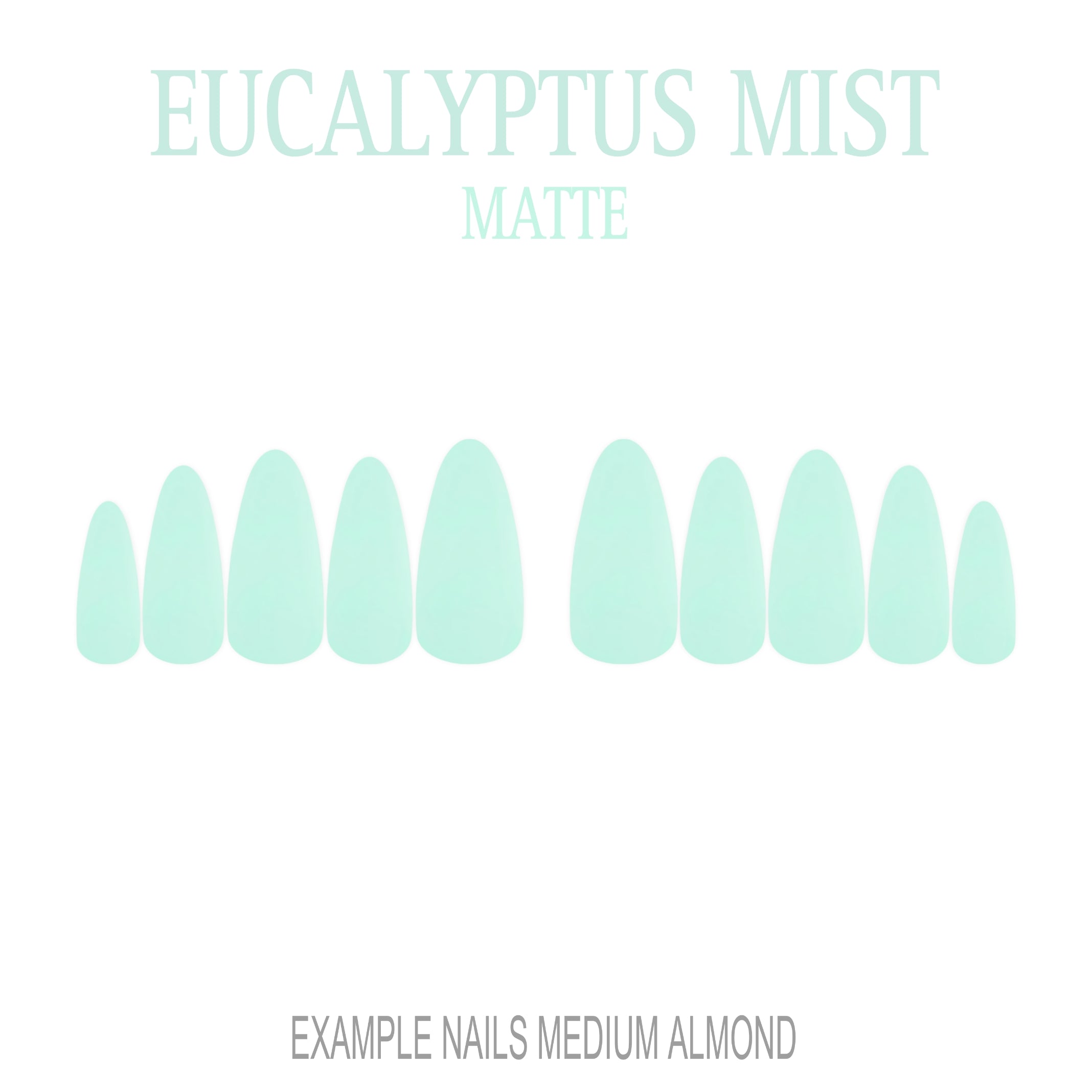 Eucalyptus Mist sage green press-on nails