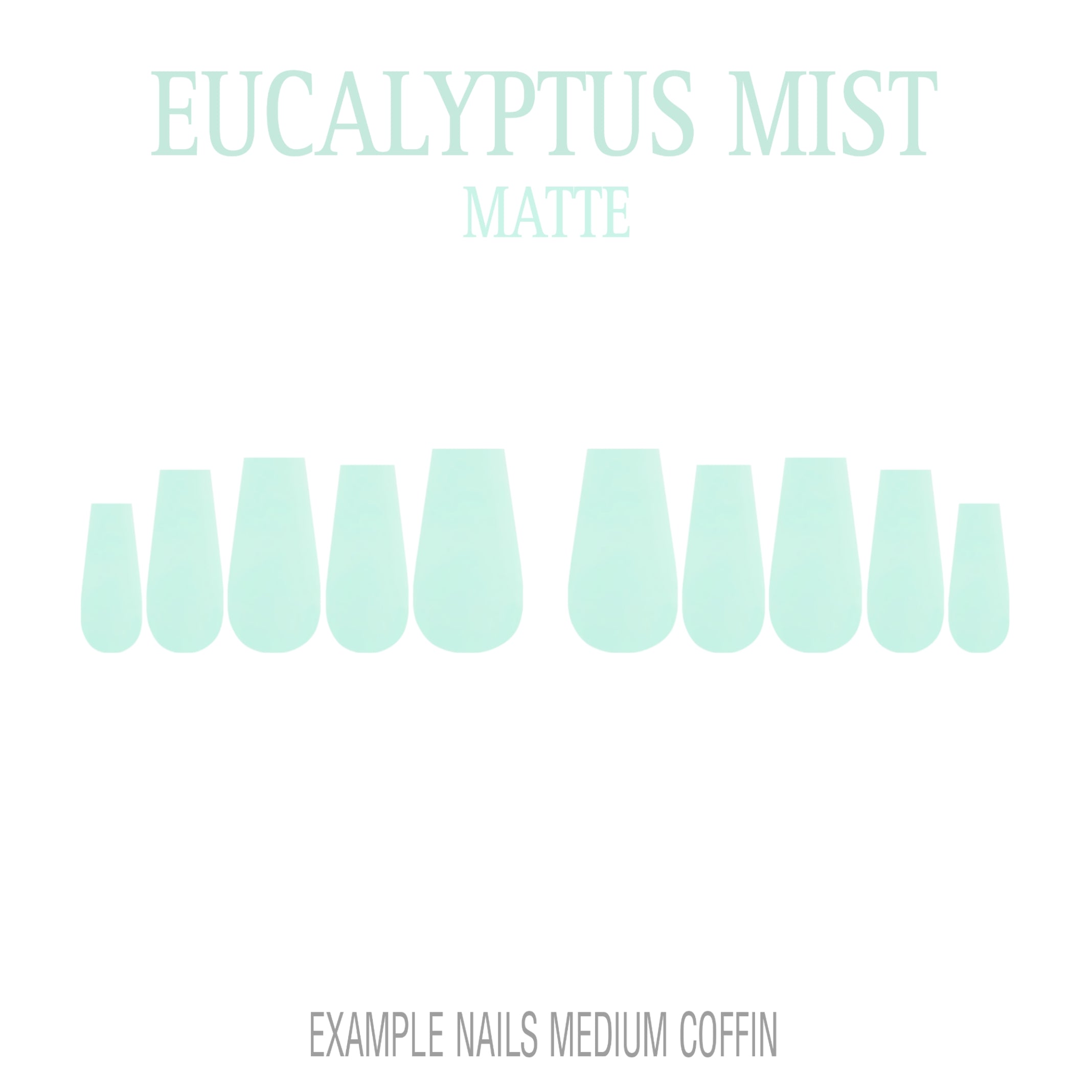 Eucalyptus Mist sage green press-on nails