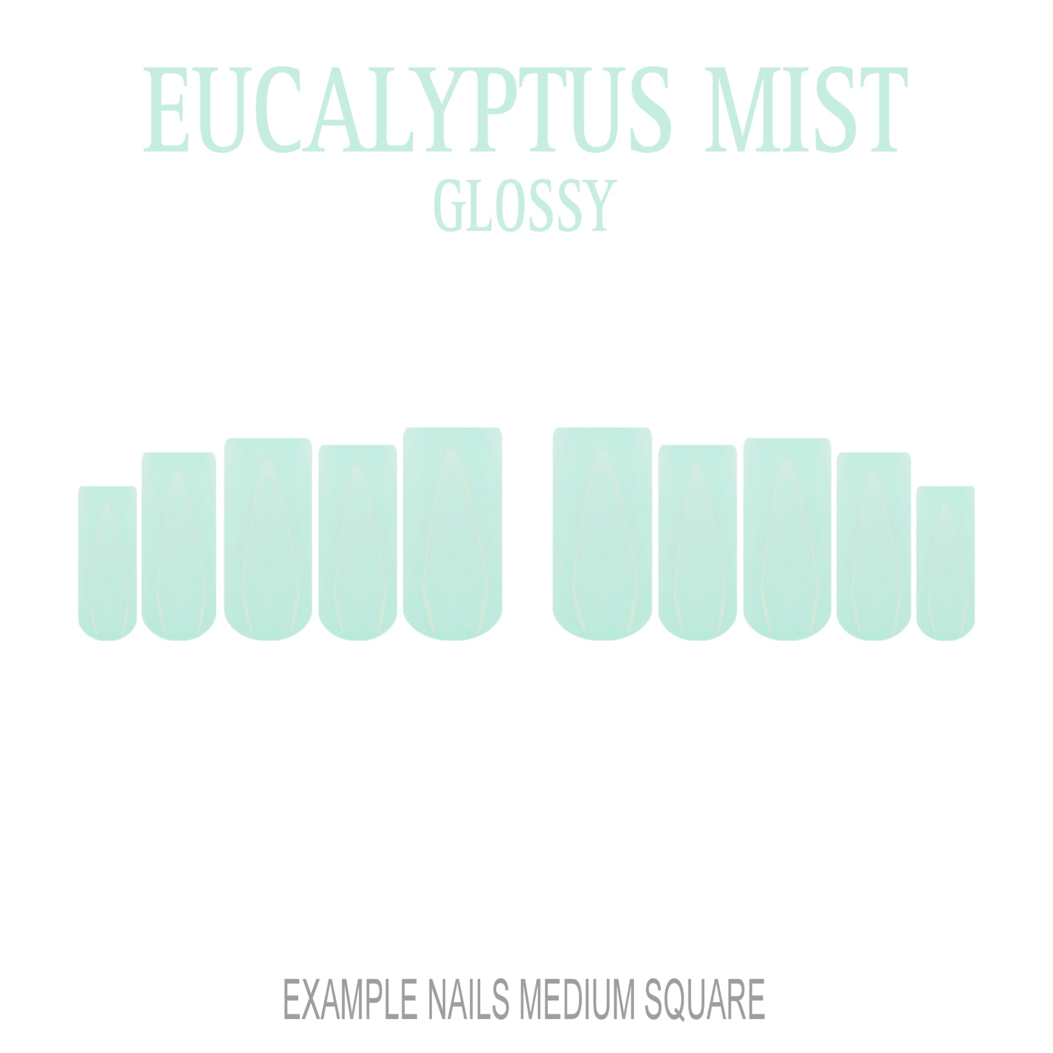 Eucalyptus Mist sage green press-on nails