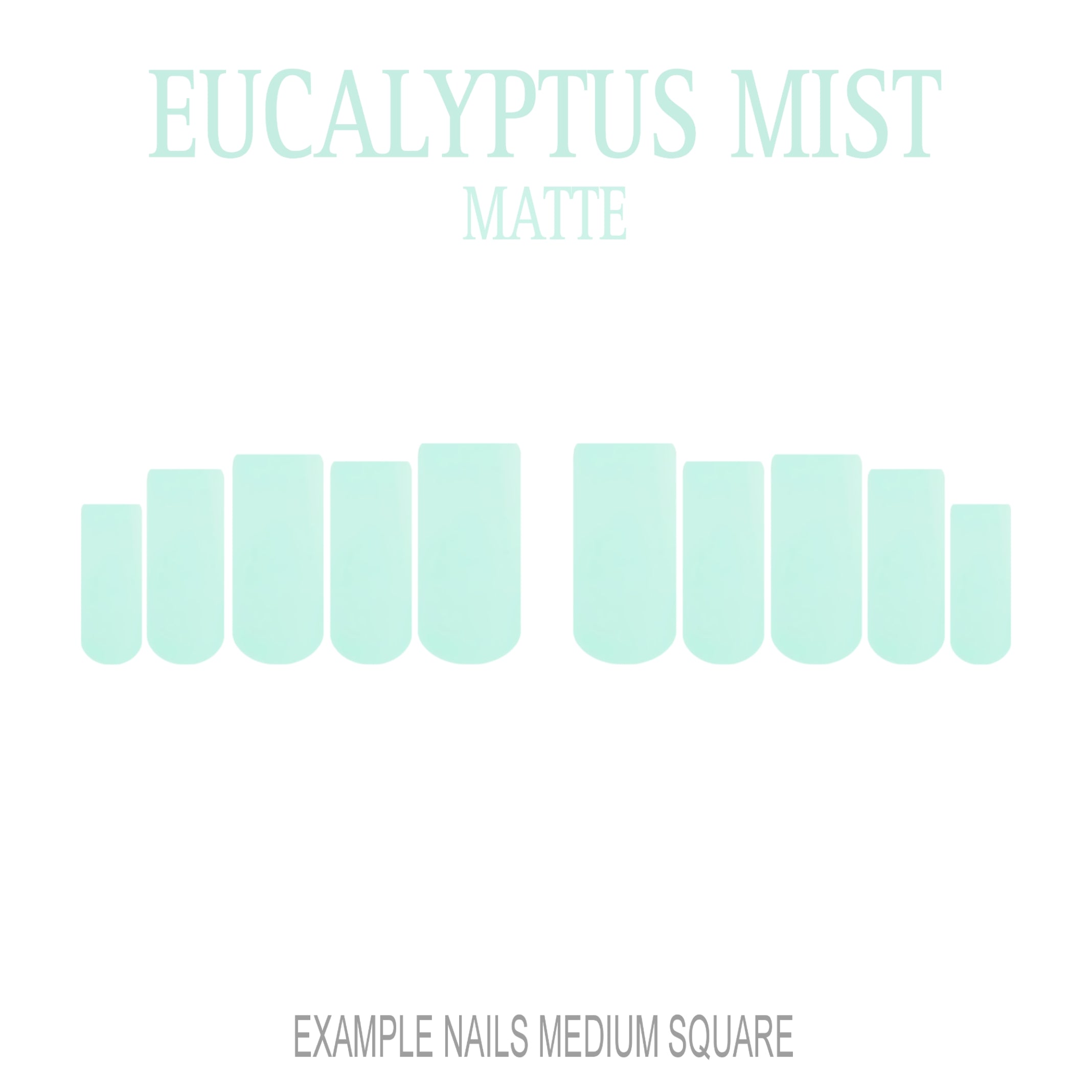 Eucalyptus Mist sage green press-on nails