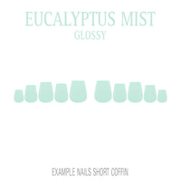 Eucalyptus Mist sage green press-on nails