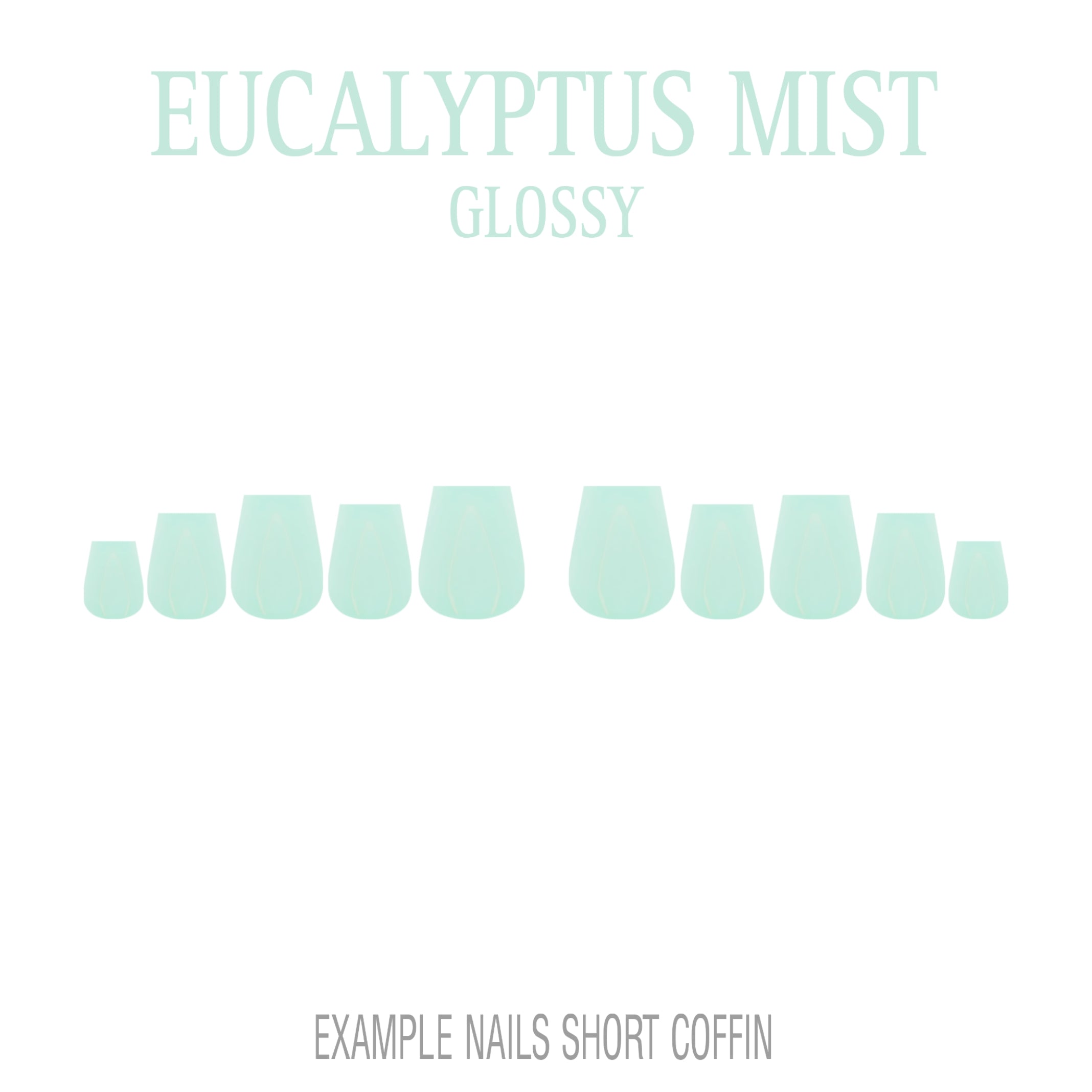 Eucalyptus Mist sage green press-on nails