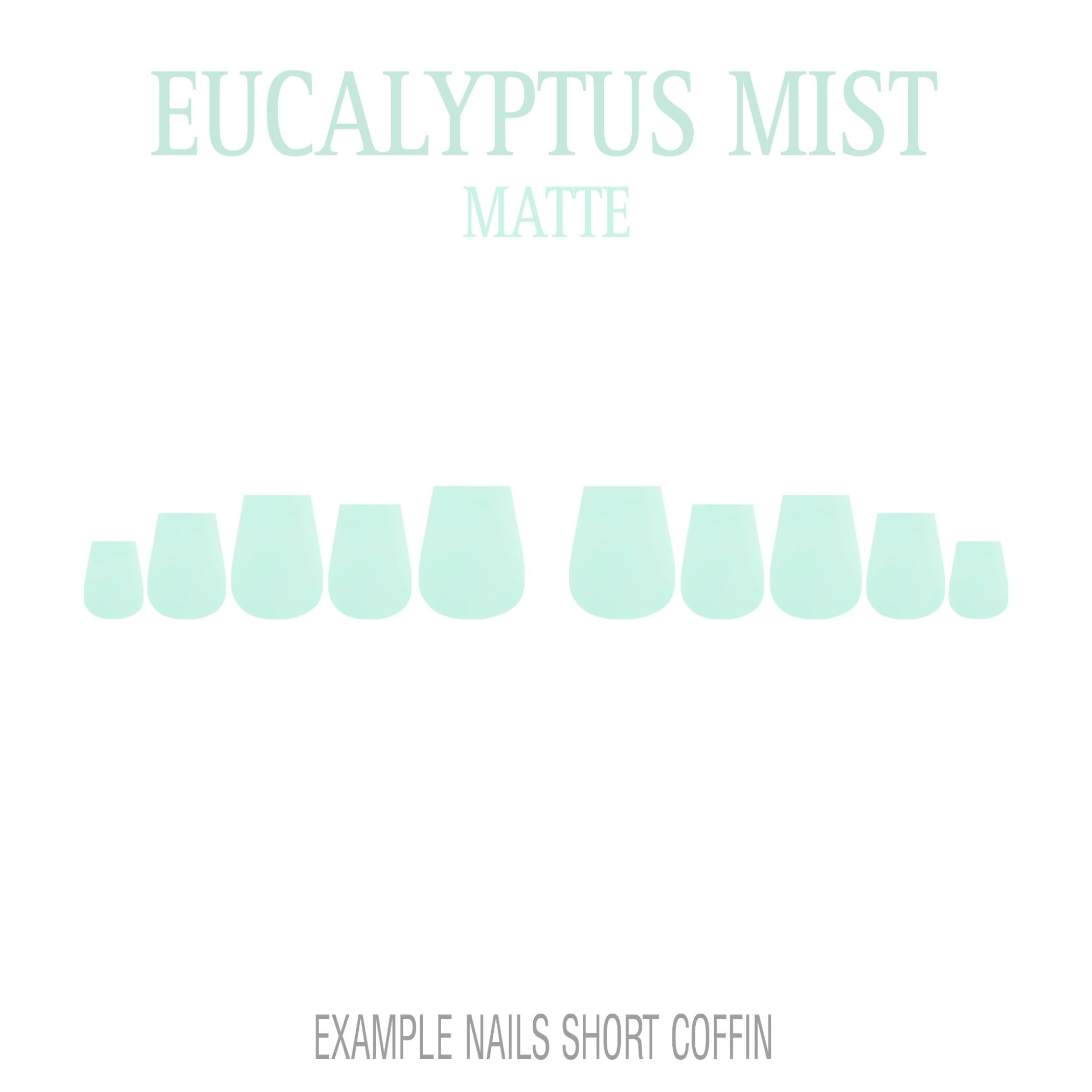 Eucalyptus Mist sage green press-on nails