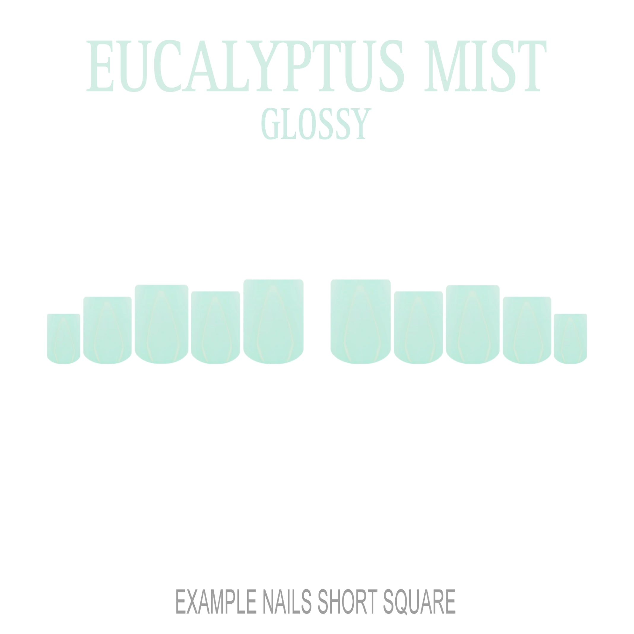 Eucalyptus Mist sage green press-on nails