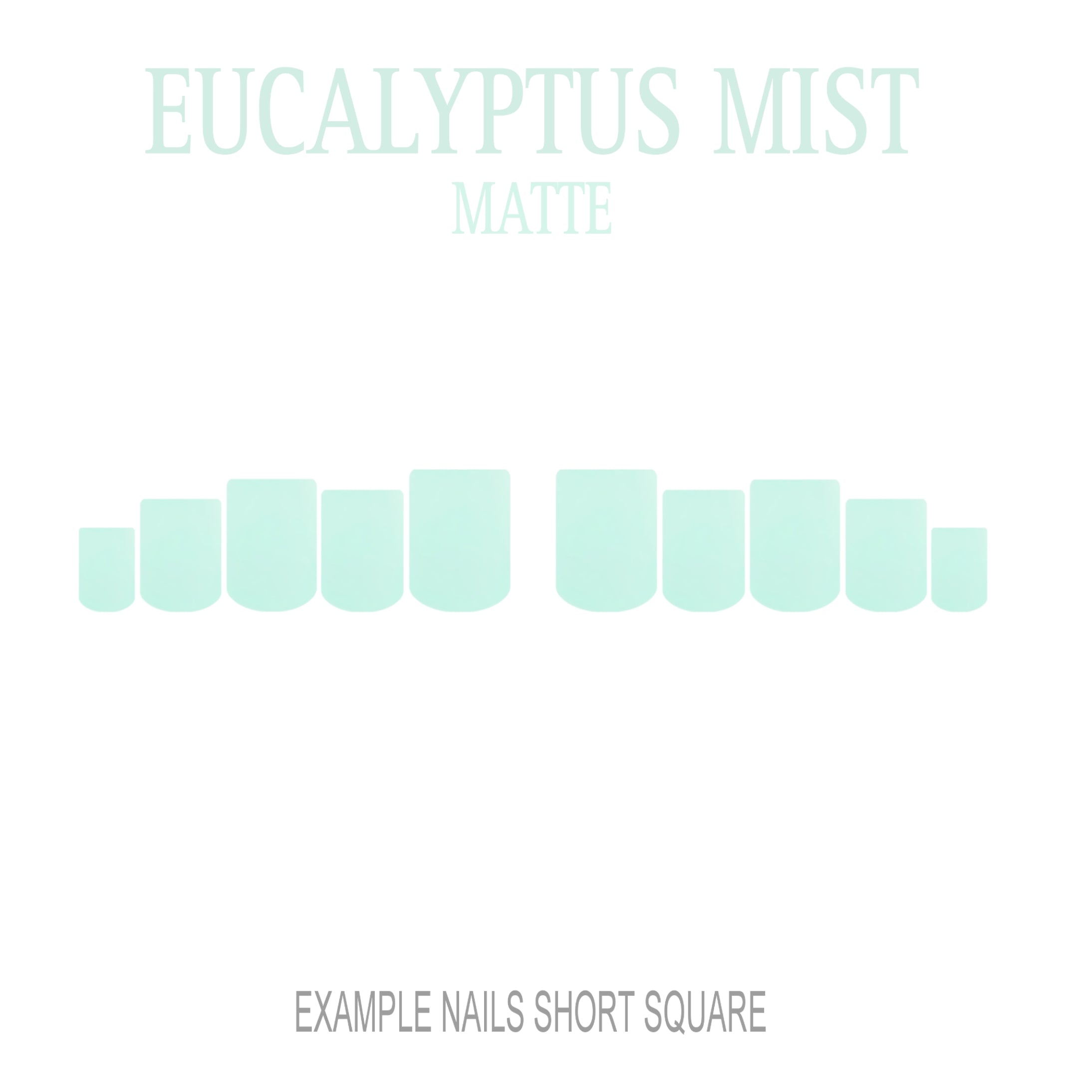Eucalyptus Mist sage green press-on nails
