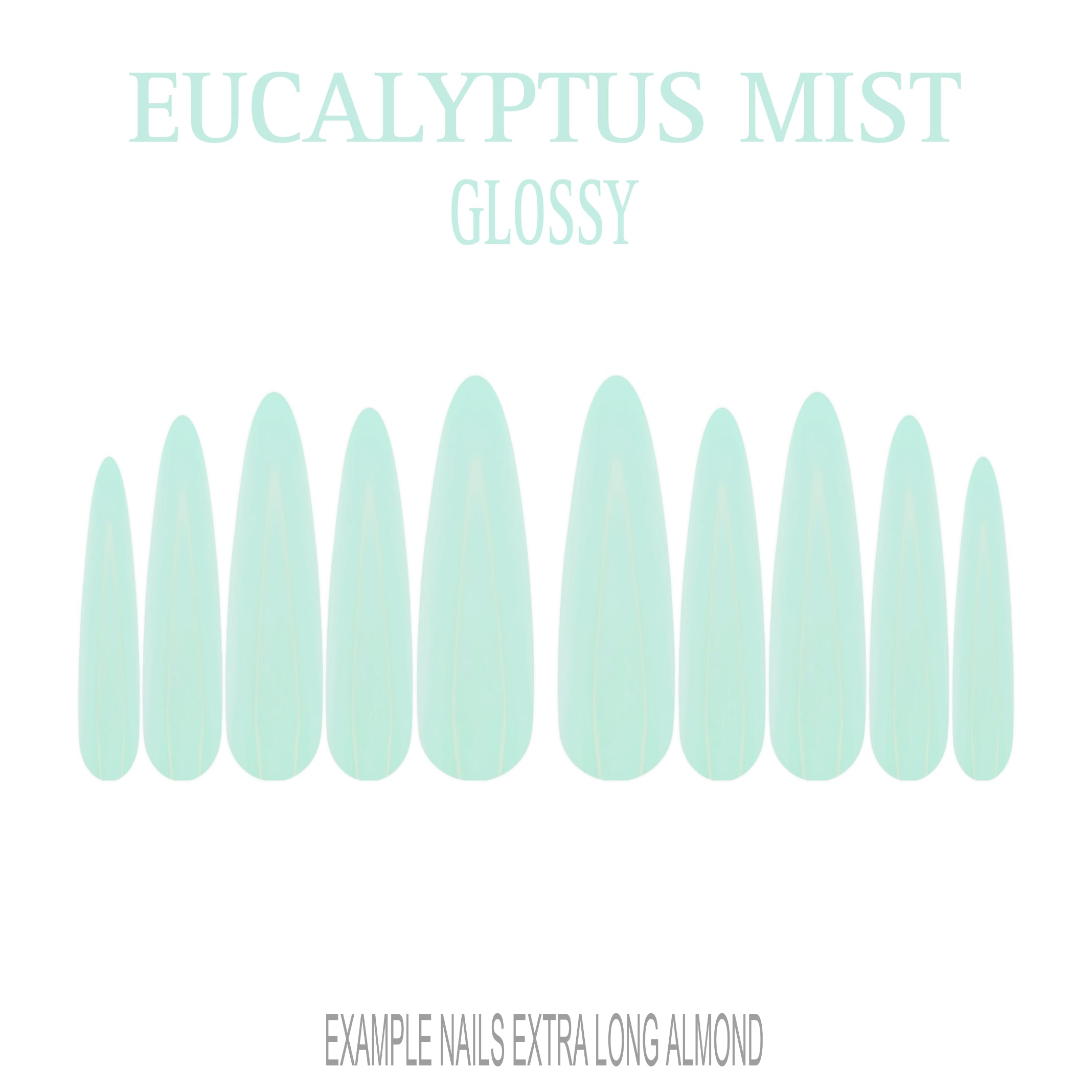 Eucalyptus Mist sage green press-on nails