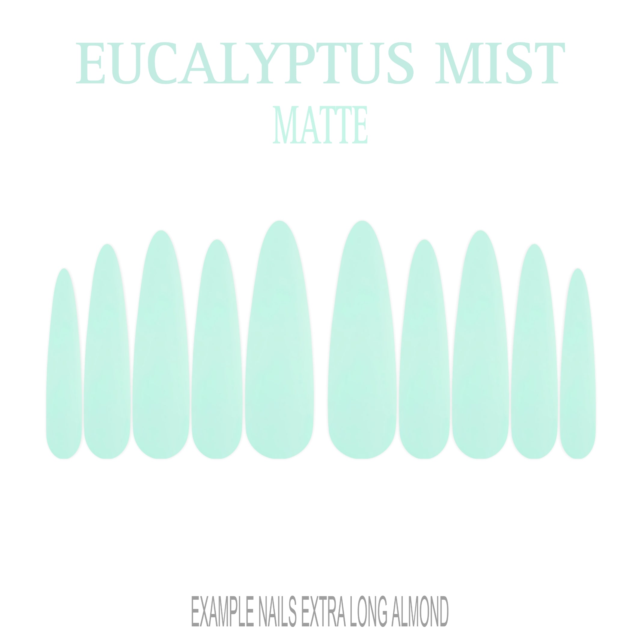 Eucalyptus Mist sage green press-on nails