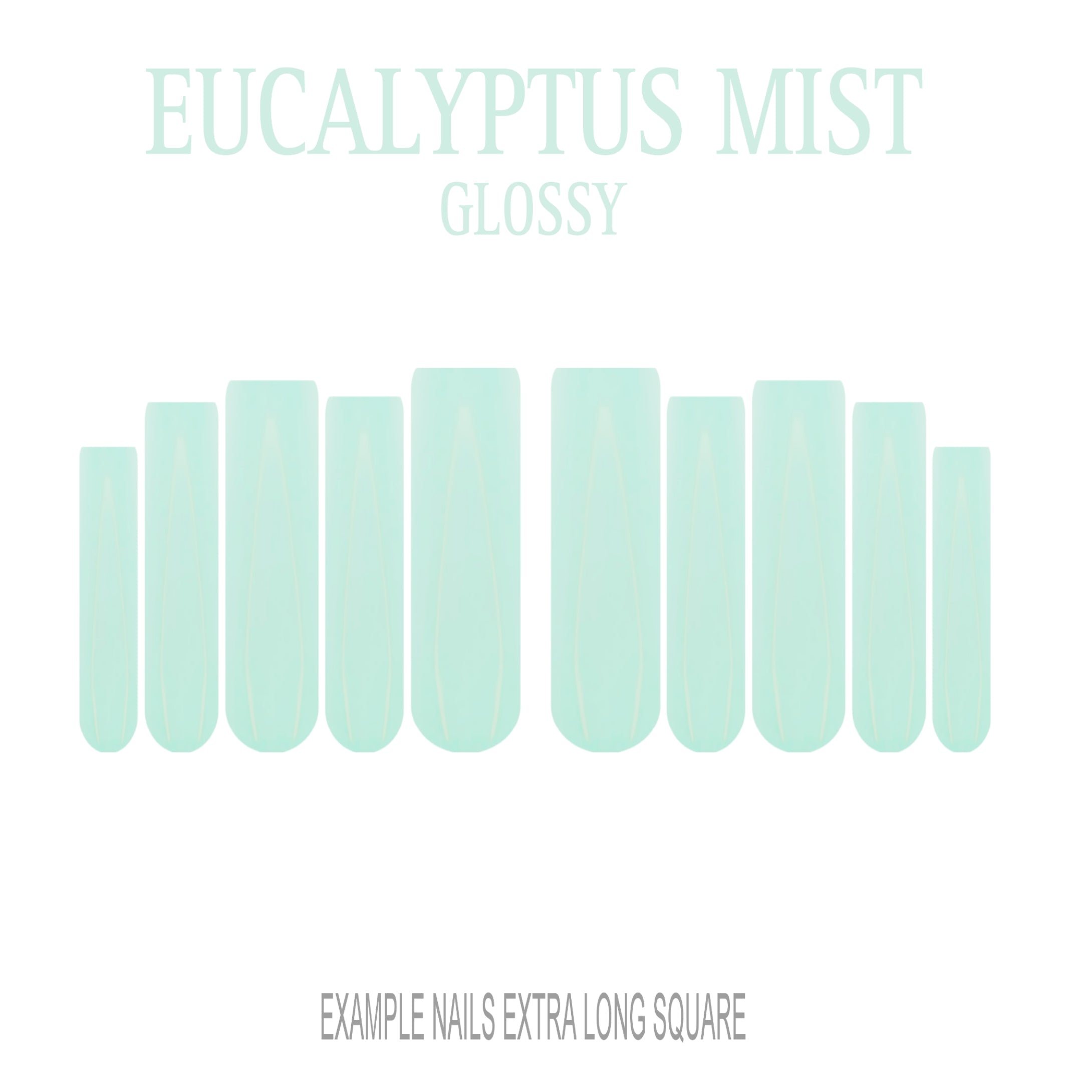 Eucalyptus Mist sage green press-on nails