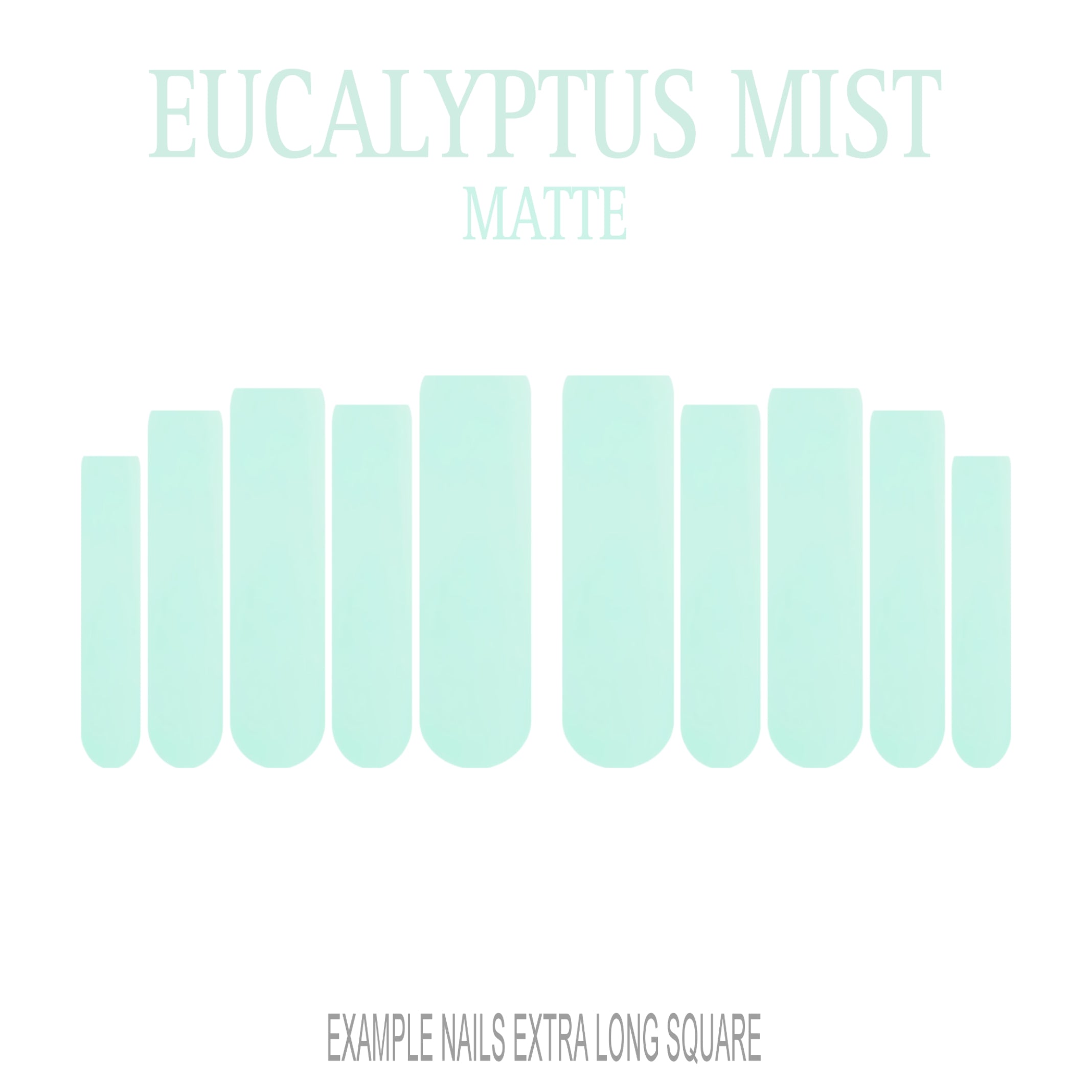 Eucalyptus Mist sage green press-on nails