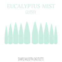 Eucalyptus Mist sage green press-on nails