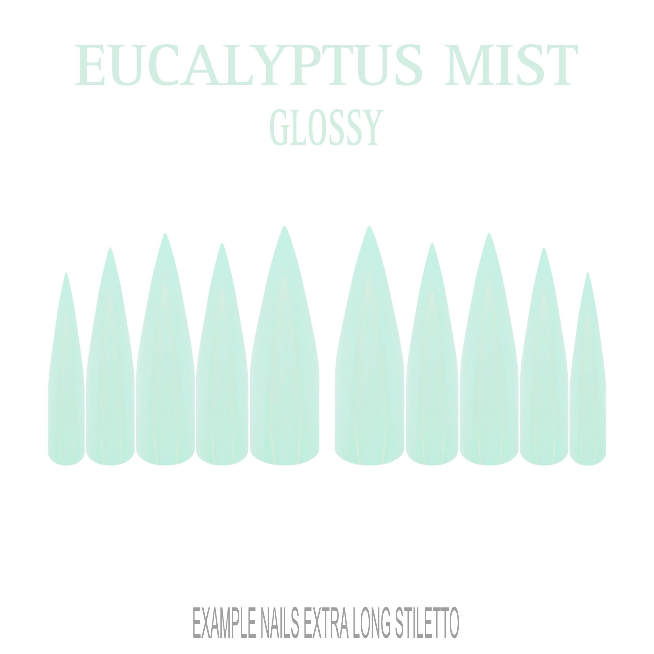 Eucalyptus Mist sage green press-on nails