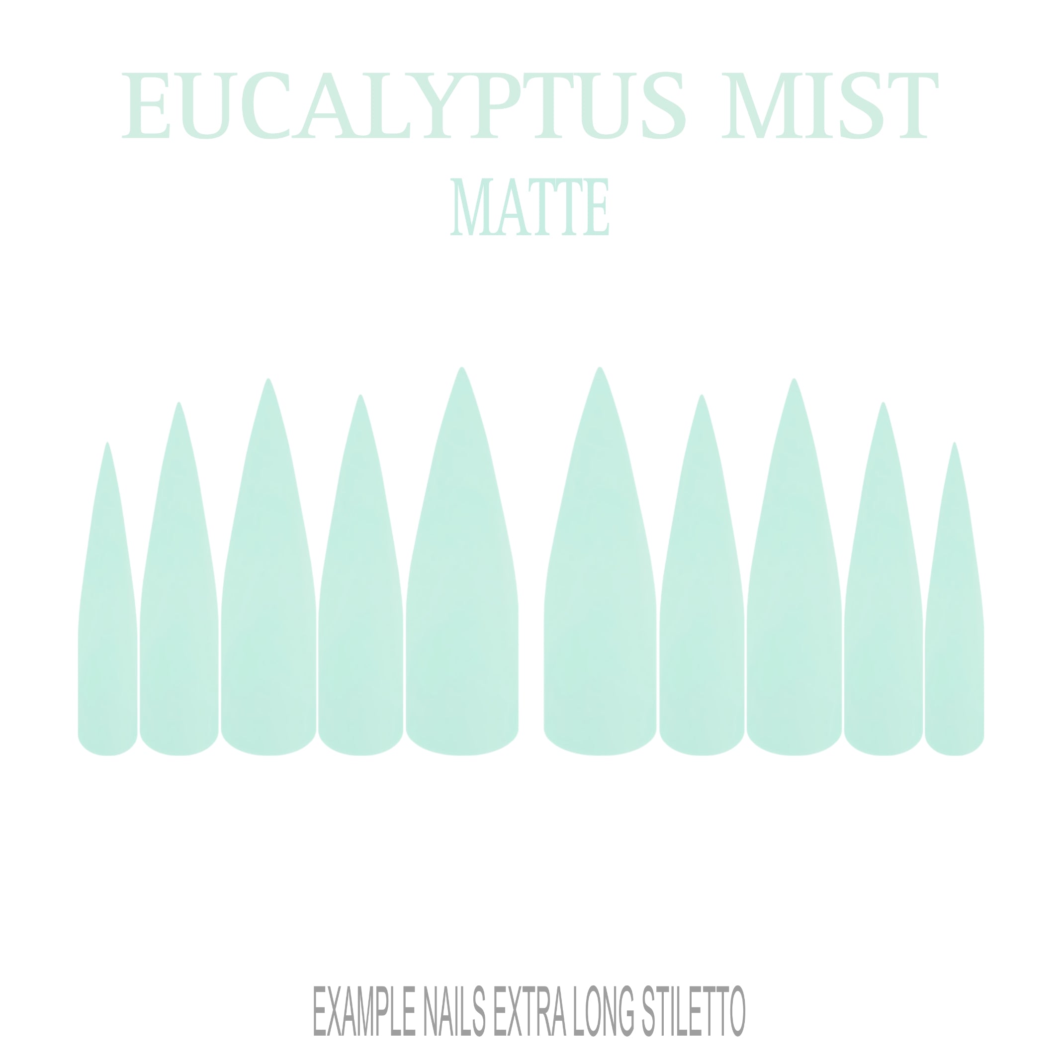 Eucalyptus Mist sage green press-on nails