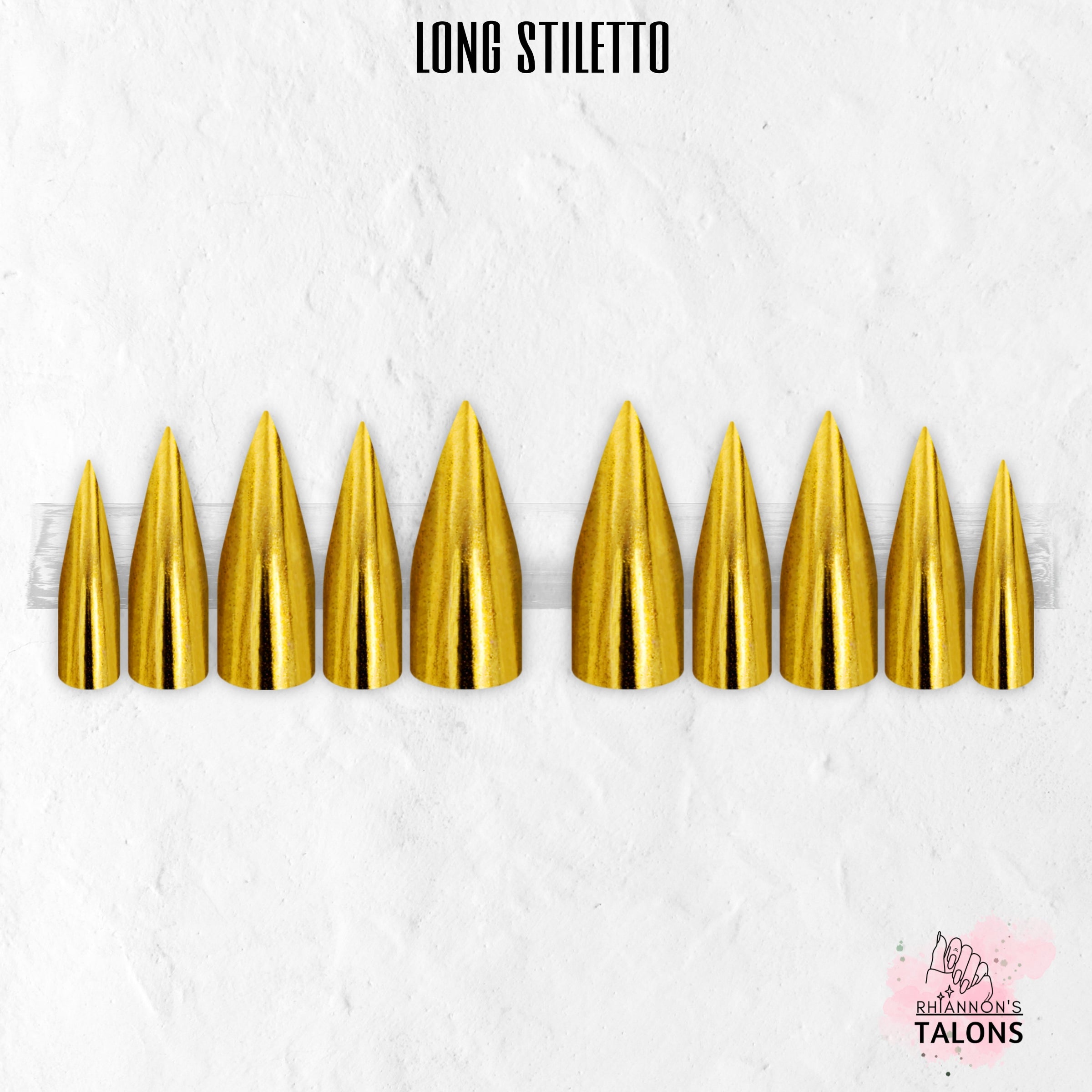 Golden Goddess gold chrome press-on nails