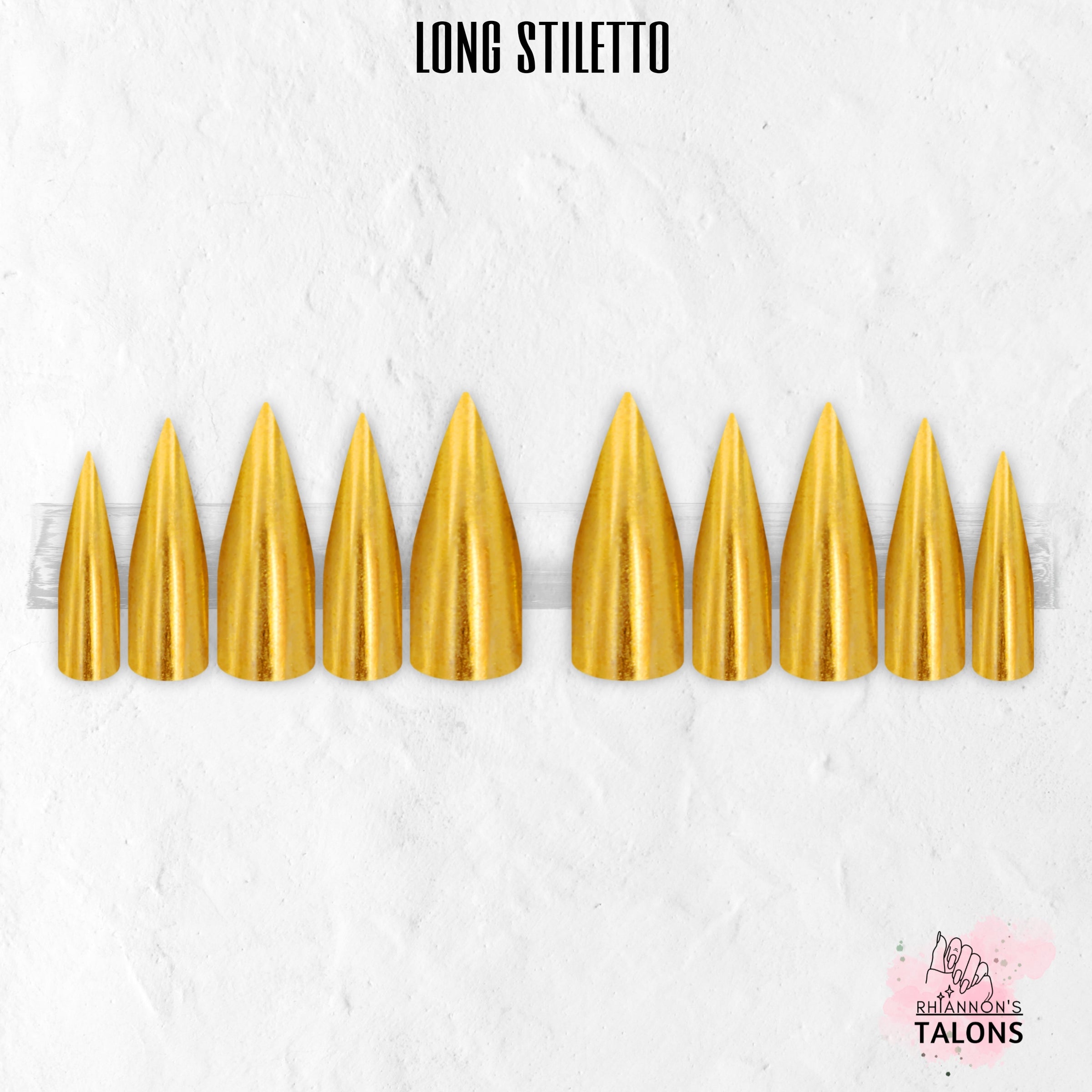 Golden Goddess gold chrome press-on nails