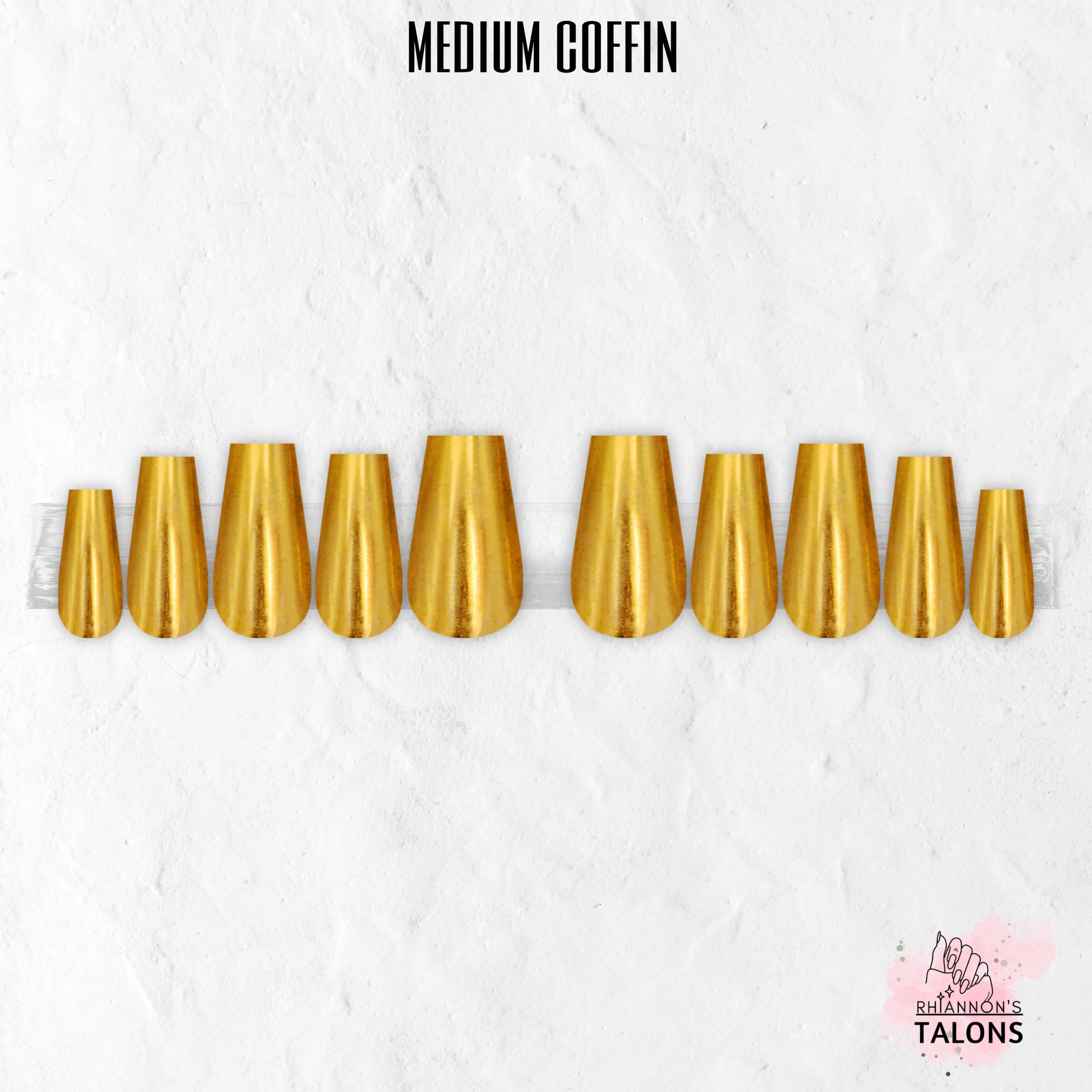 Golden Goddess gold chrome press-on nails