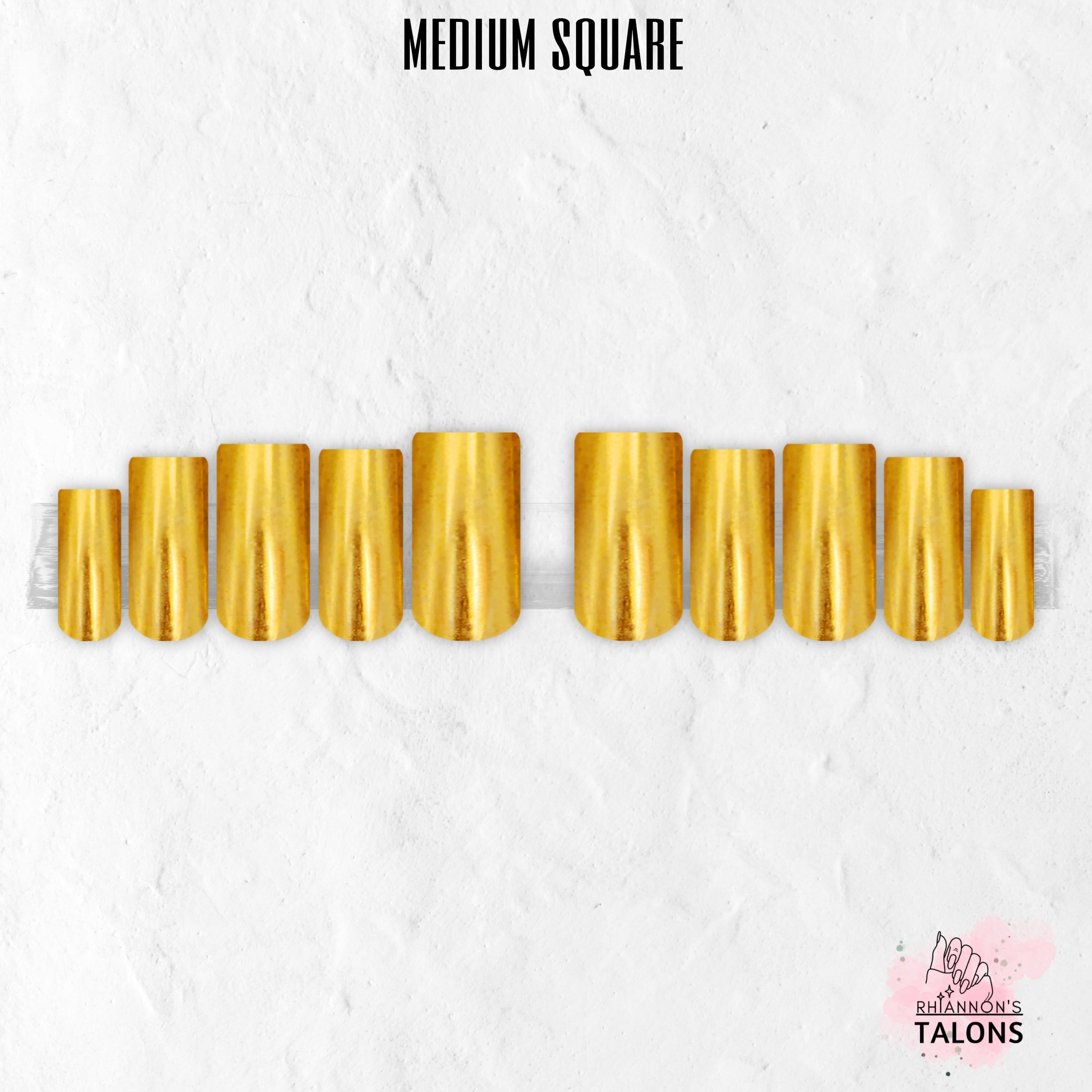 Golden Goddess gold chrome press-on nails