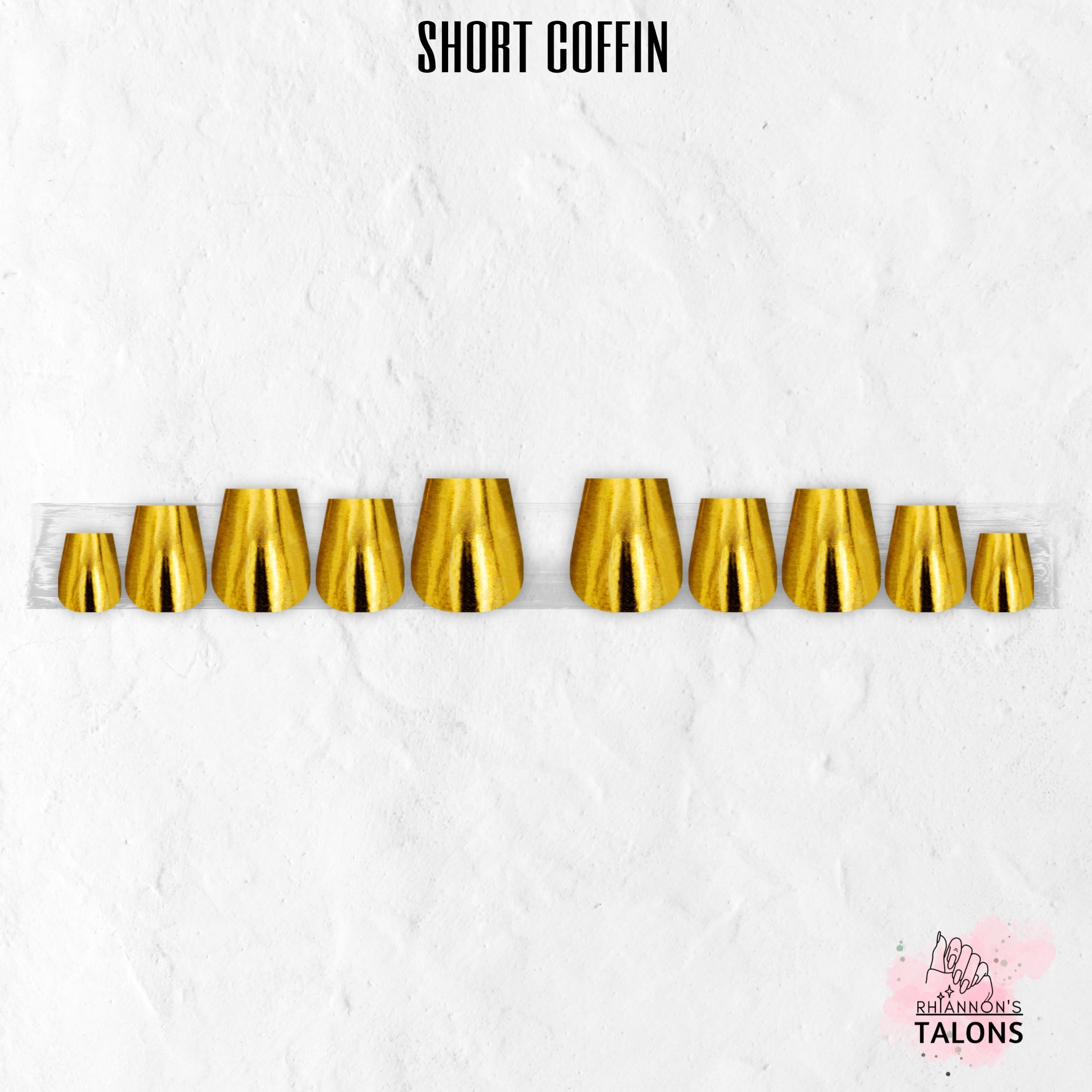 Golden Goddess gold chrome press-on nails