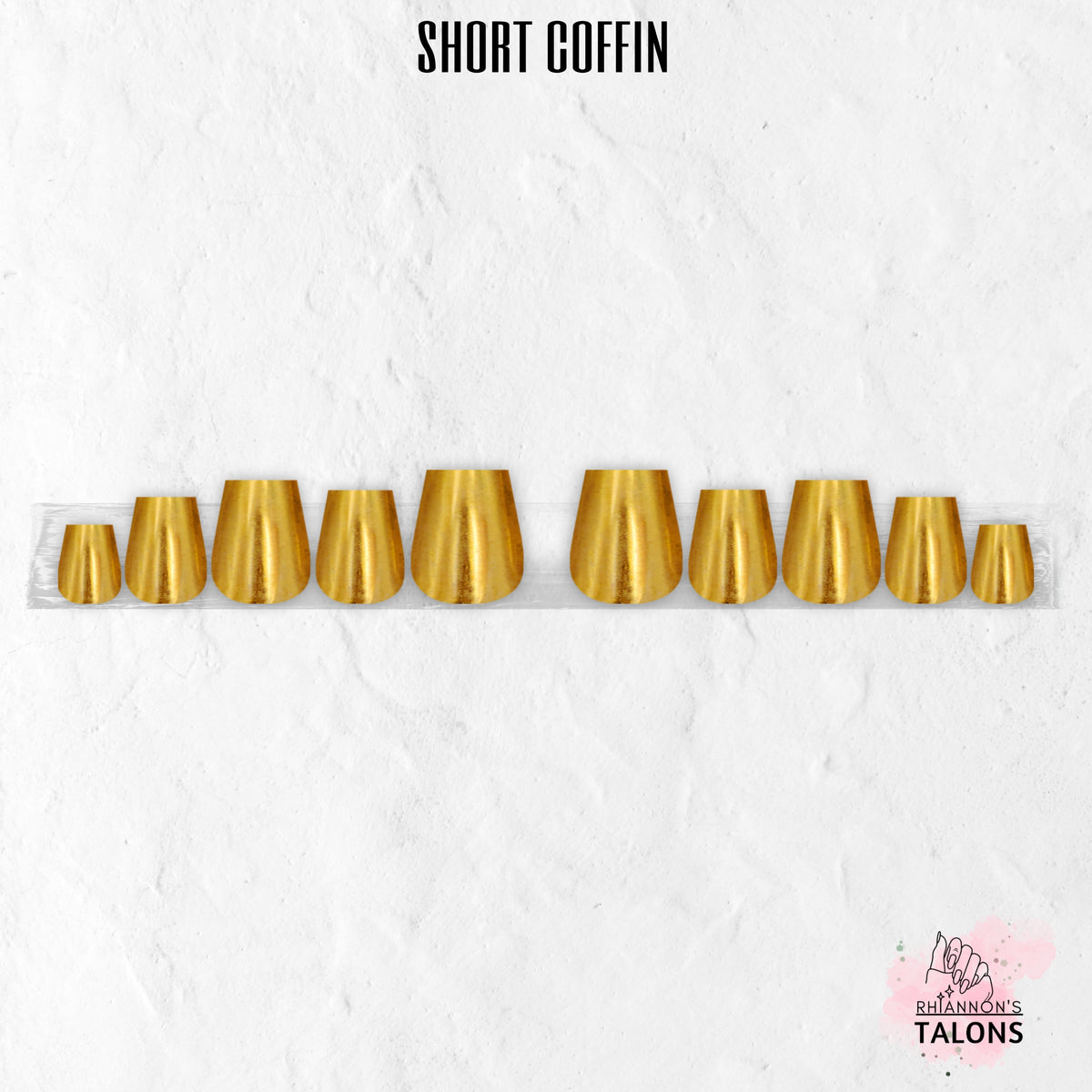 Golden Goddess gold chrome press-on nails