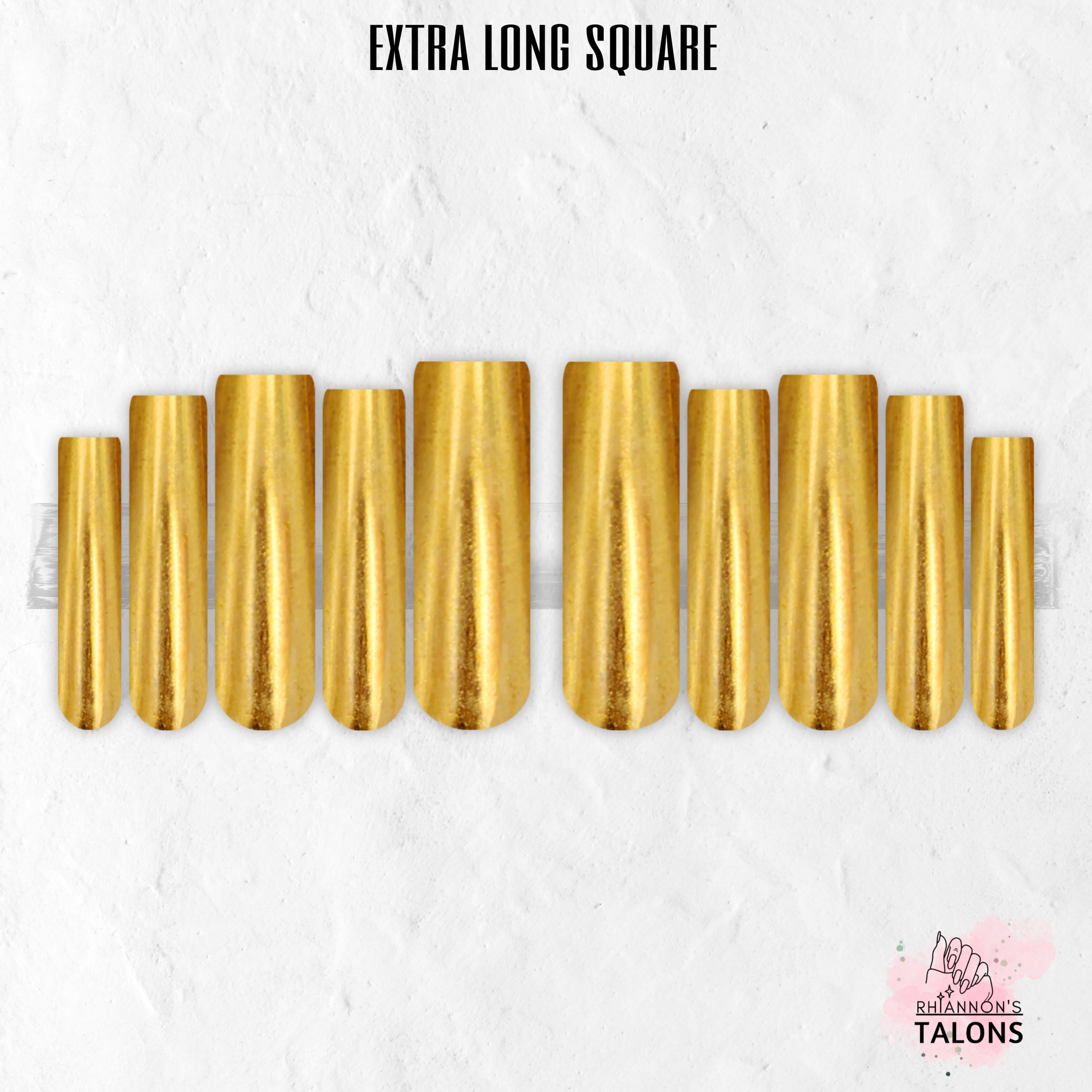Golden Goddess gold chrome press-on nails