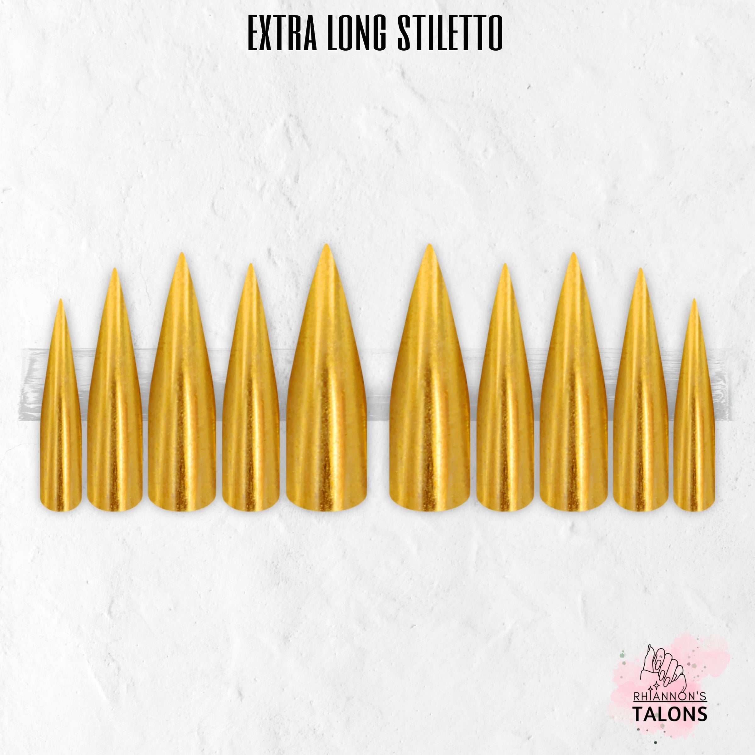 Golden Goddess gold chrome press-on nails