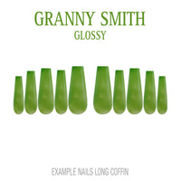 Granny Smith apple green press-on nails