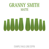 Granny Smith apple green press-on nails