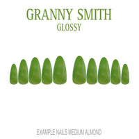 Granny Smith apple green press-on nails