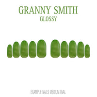 Granny Smith apple green press-on nails