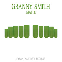 Granny Smith apple green press-on nails