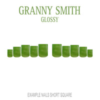 Granny Smith apple green press-on nails