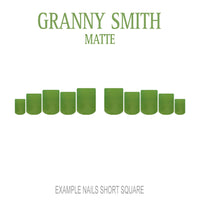 Granny Smith apple green press-on nails