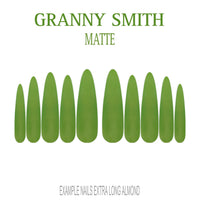 Granny Smith apple green press-on nails