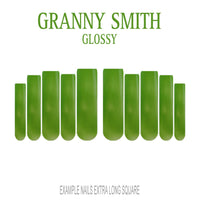 Granny Smith apple green press-on nails
