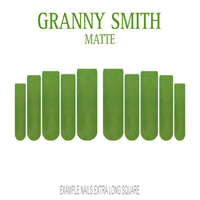 Granny Smith apple green press-on nails