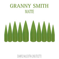Granny Smith apple green press-on nails