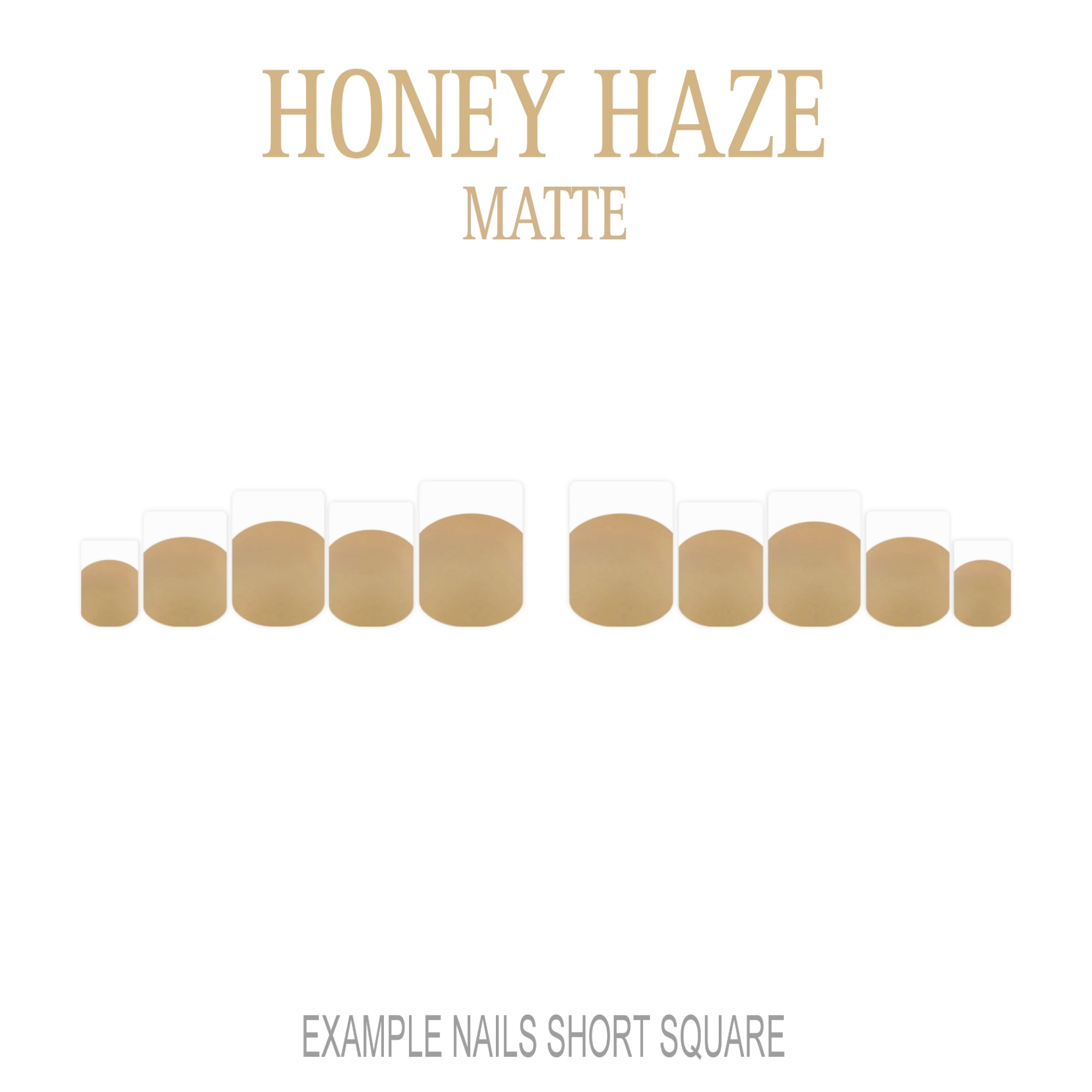 Honey Haze golden French tip press-on nails