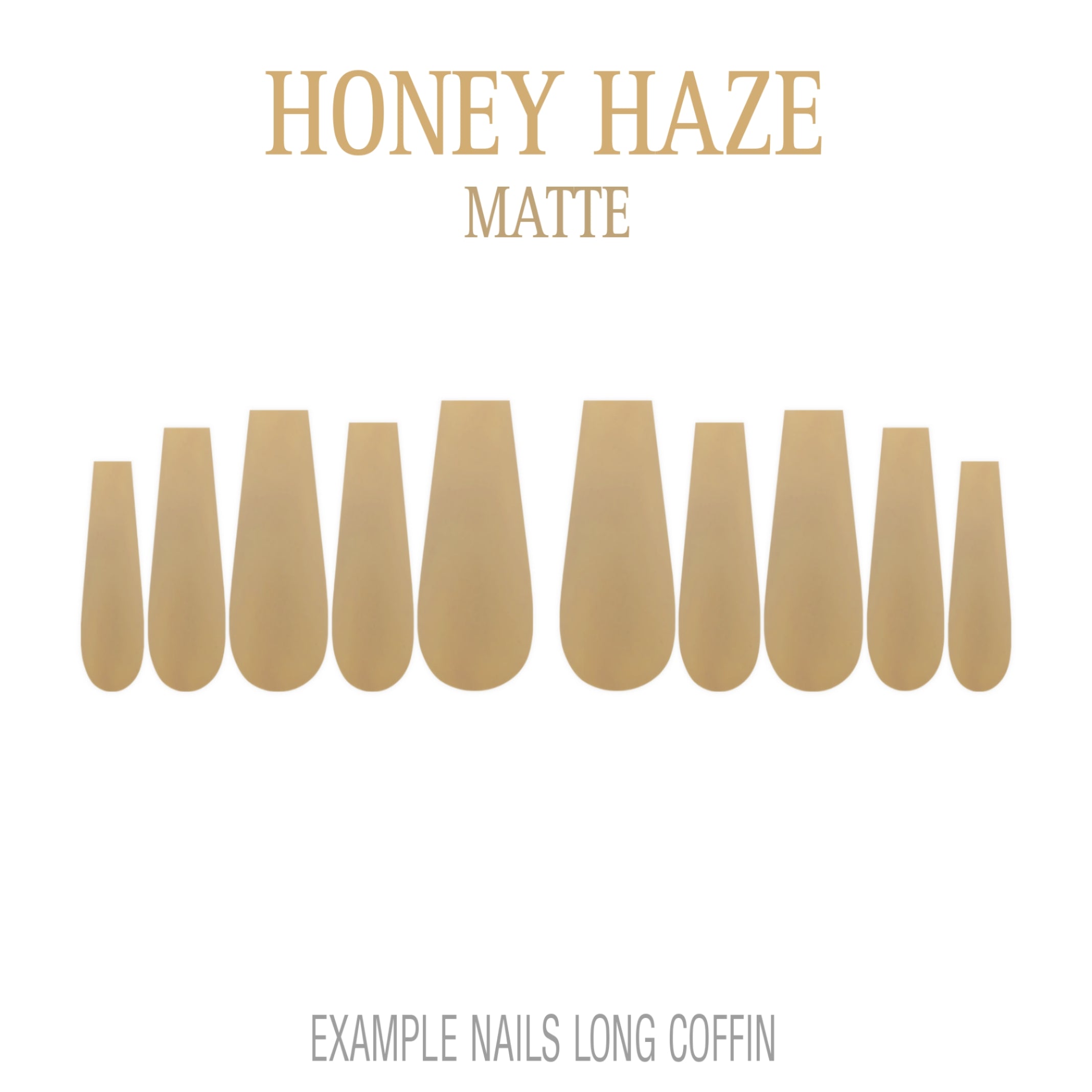 Honey Haze golden nude press-on nails