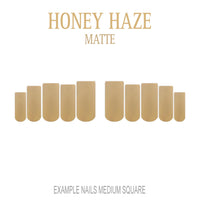 Honey Haze golden nude press-on nails