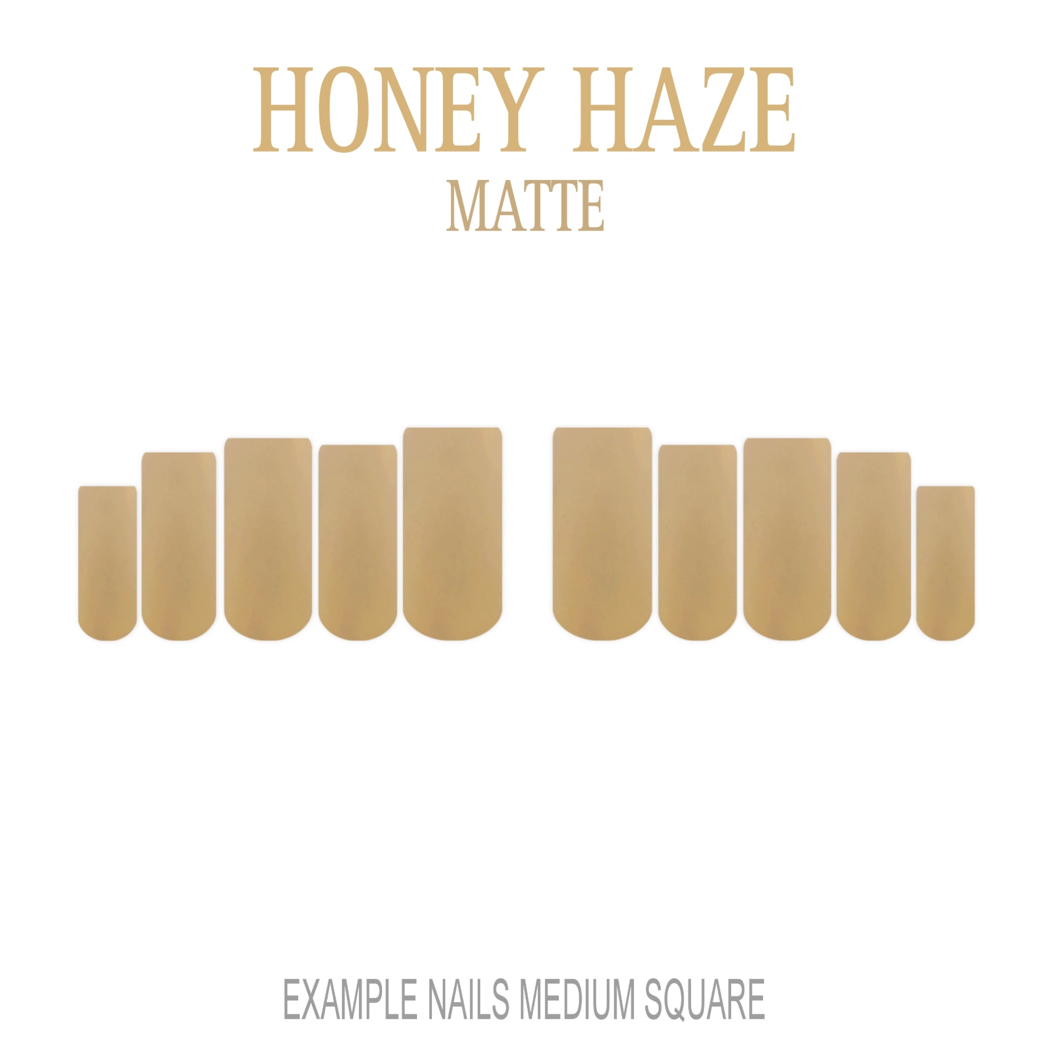 Honey Haze golden nude press-on nails