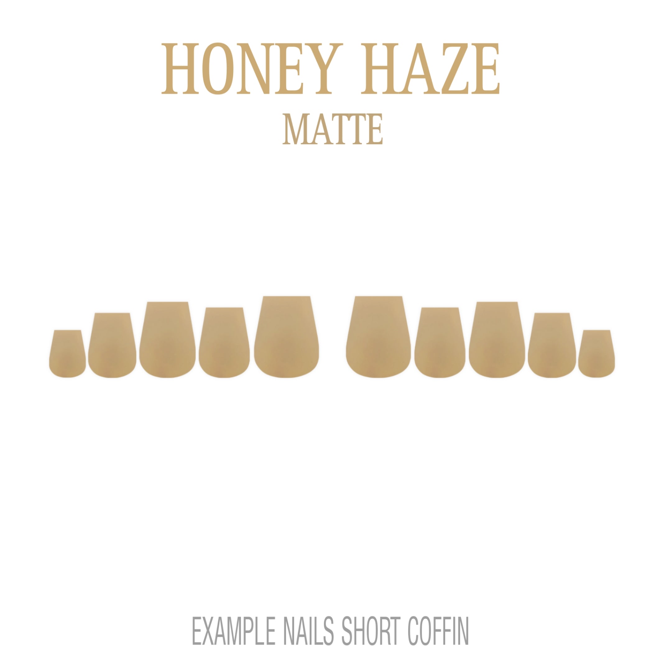 Honey Haze golden nude press-on nails