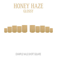 Honey Haze golden nude press-on nails