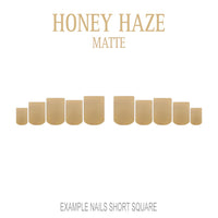 Honey Haze golden nude press-on nails