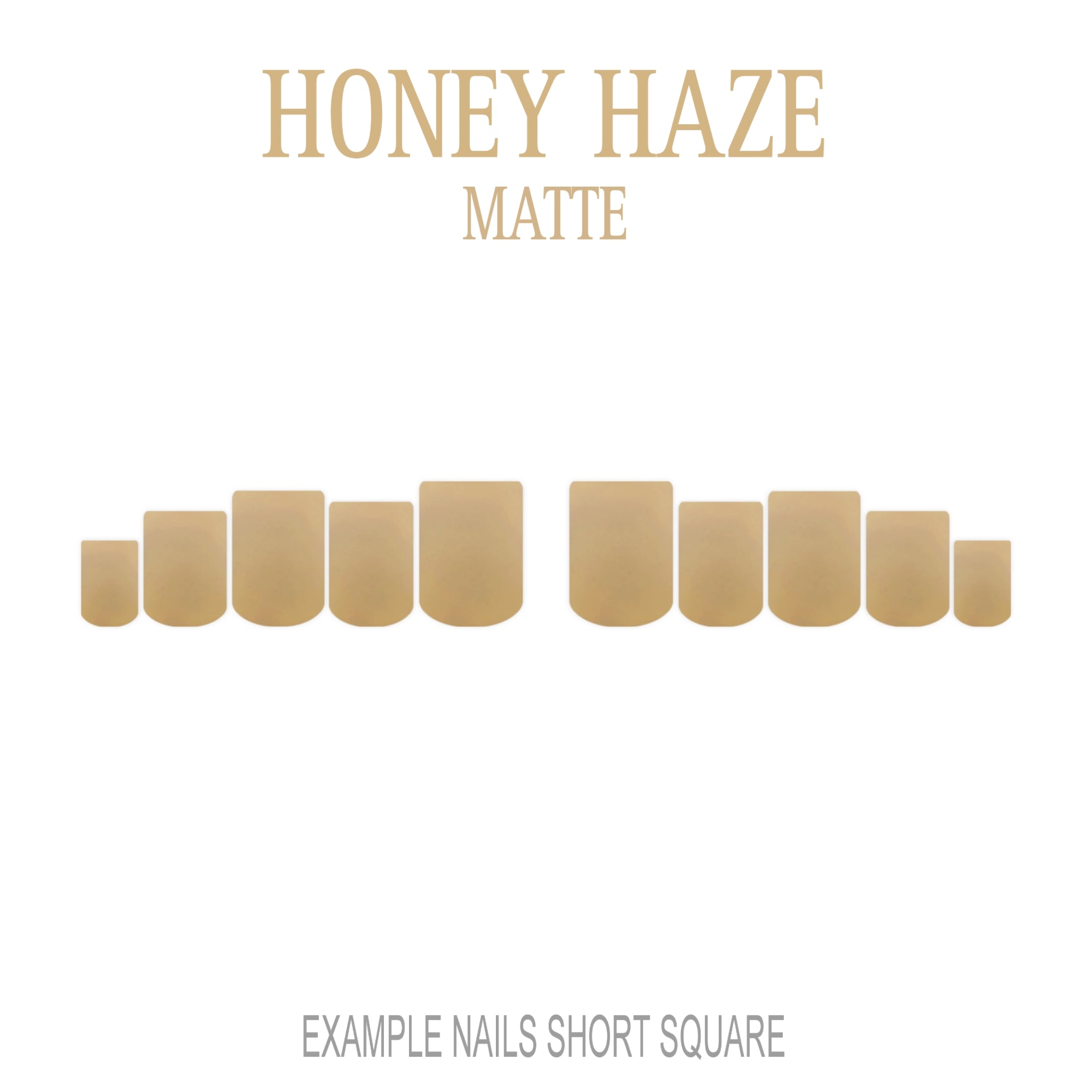 Honey Haze golden nude press-on nails