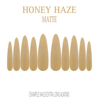Honey Haze golden nude press-on nails