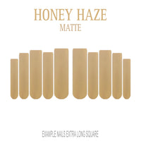 Honey Haze golden nude press-on nails